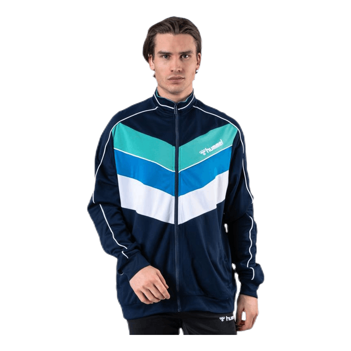 Liam Zip Jacket Blue/White