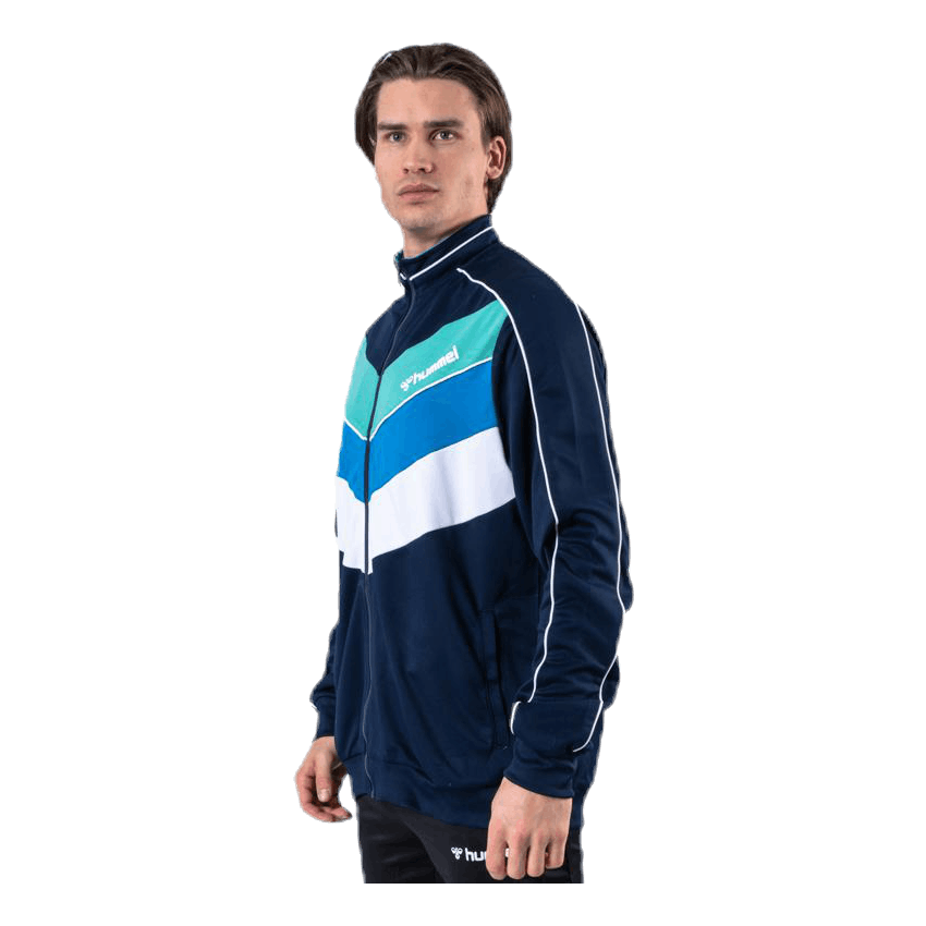Liam Zip Jacket Blue/White