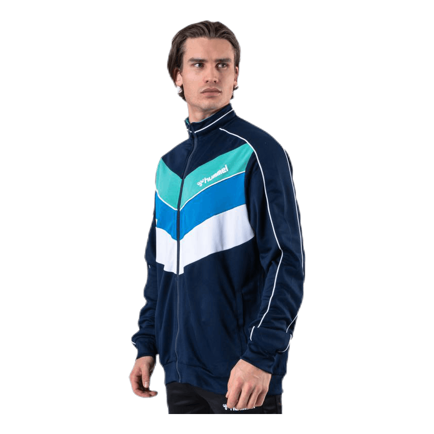 Liam Zip Jacket Blue/White