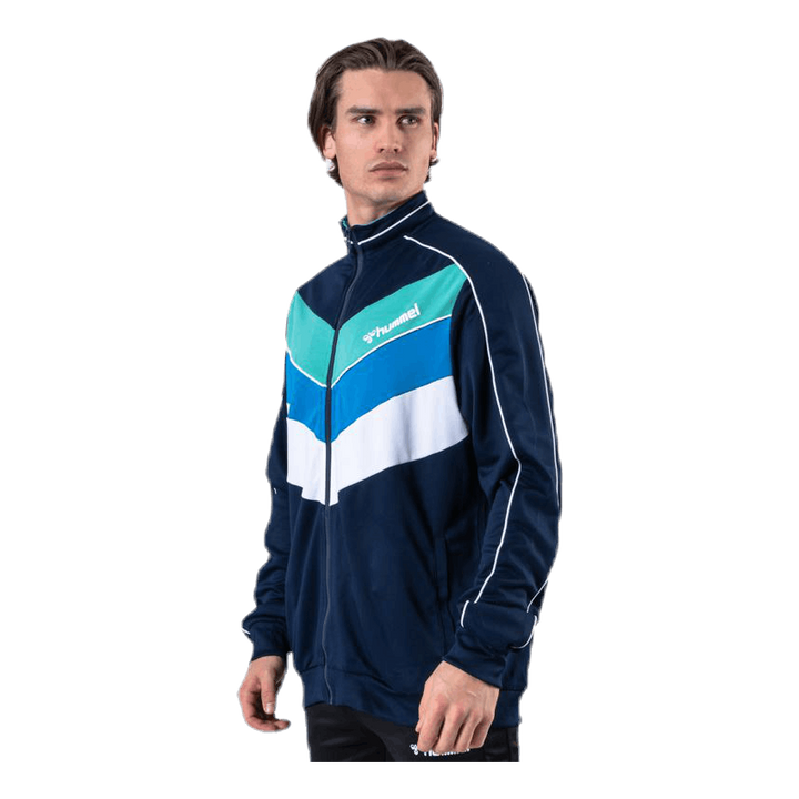 Liam Zip Jacket Blue/White