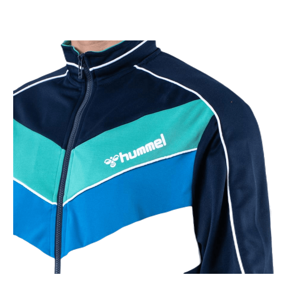 Liam Zip Jacket Blue/White