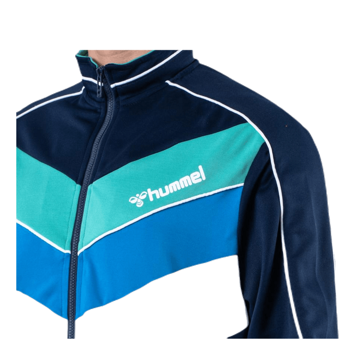 Liam Zip Jacket Blue/White