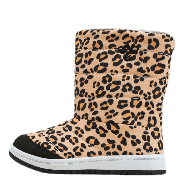 Junior Puffer Boot Print Black/Beige