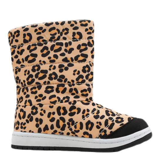 Junior Puffer Boot Print Black/Beige