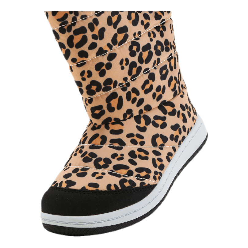 Junior Puffer Boot Print Black/Beige