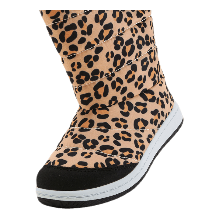 Junior Puffer Boot Print Black/Beige