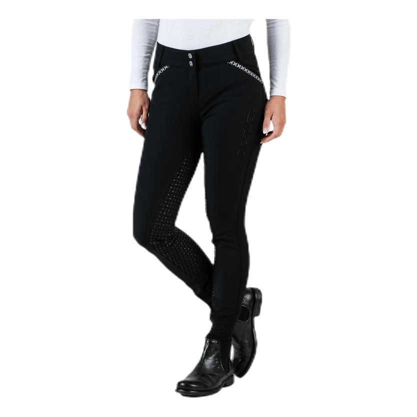 Emily Riding Pants w. Silicon Black