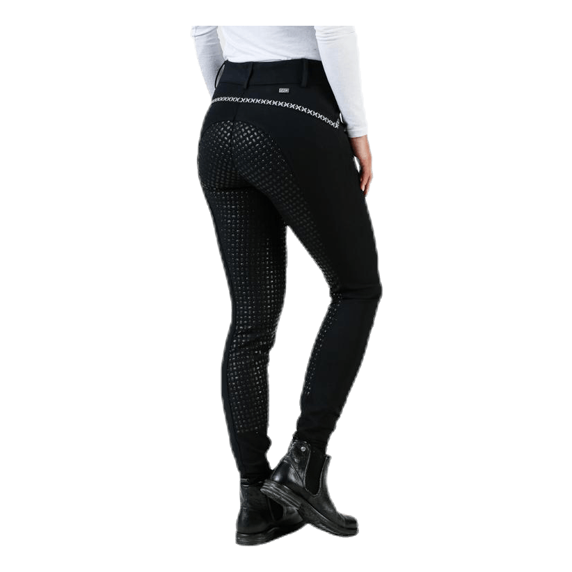 Emily Riding Pants w. Silicon Black