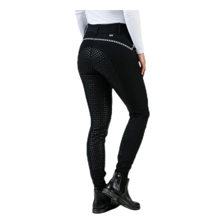Emily Riding Pants w. Silicon Black