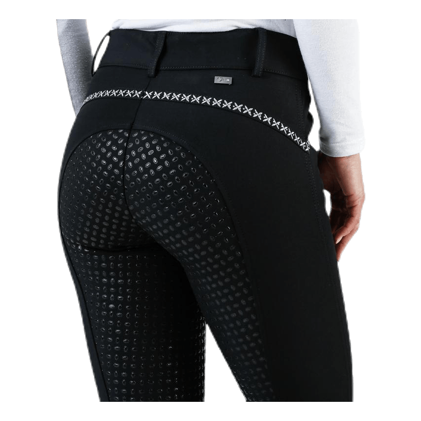 Emily Riding Pants w. Silicon Black