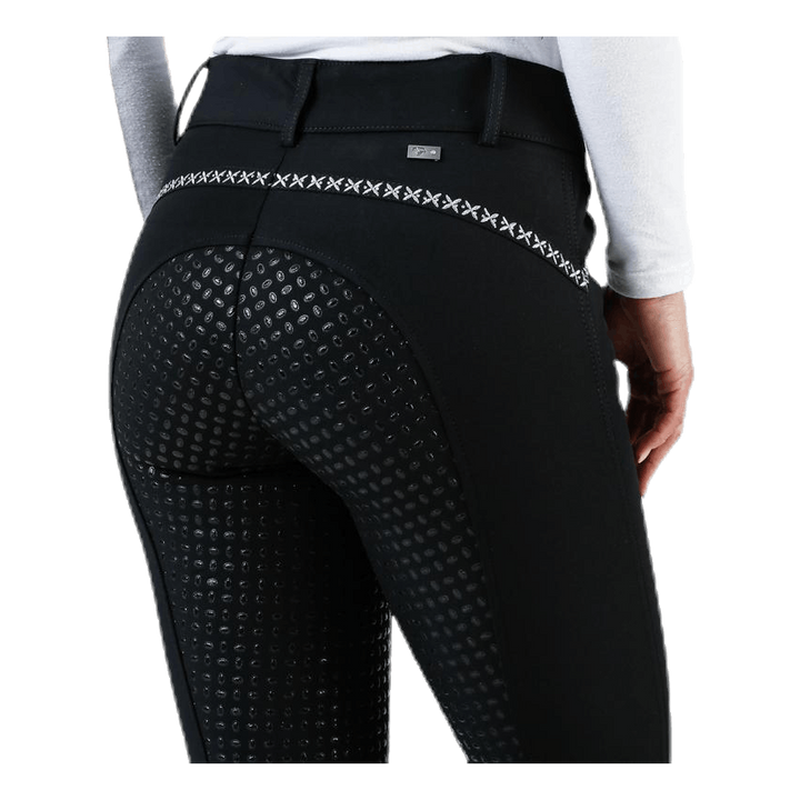Emily Riding Pants w. Silicon Black