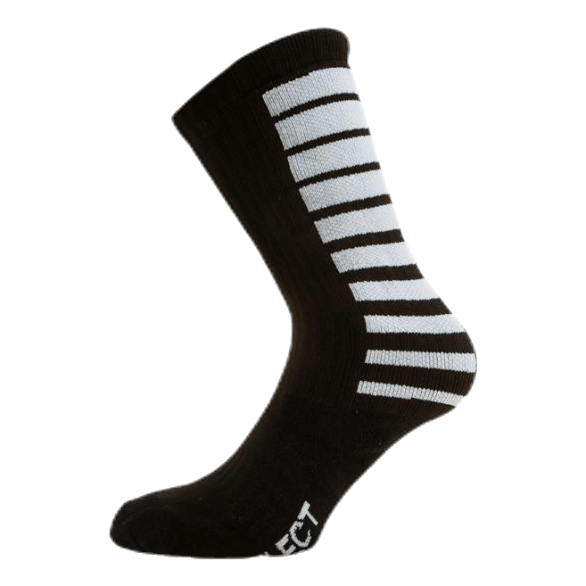 Sports socks striped long Black