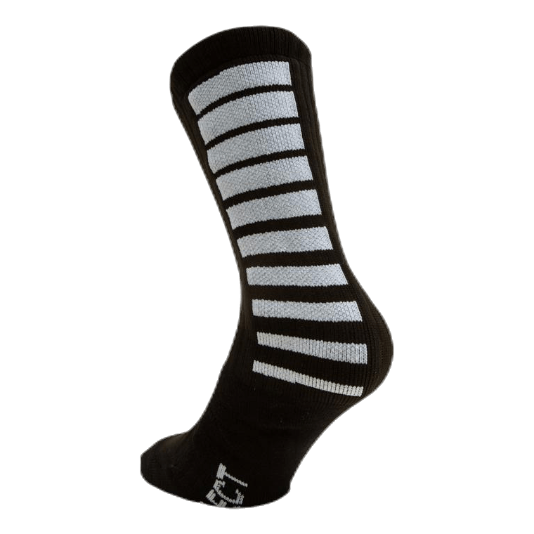 Sports socks striped long Black