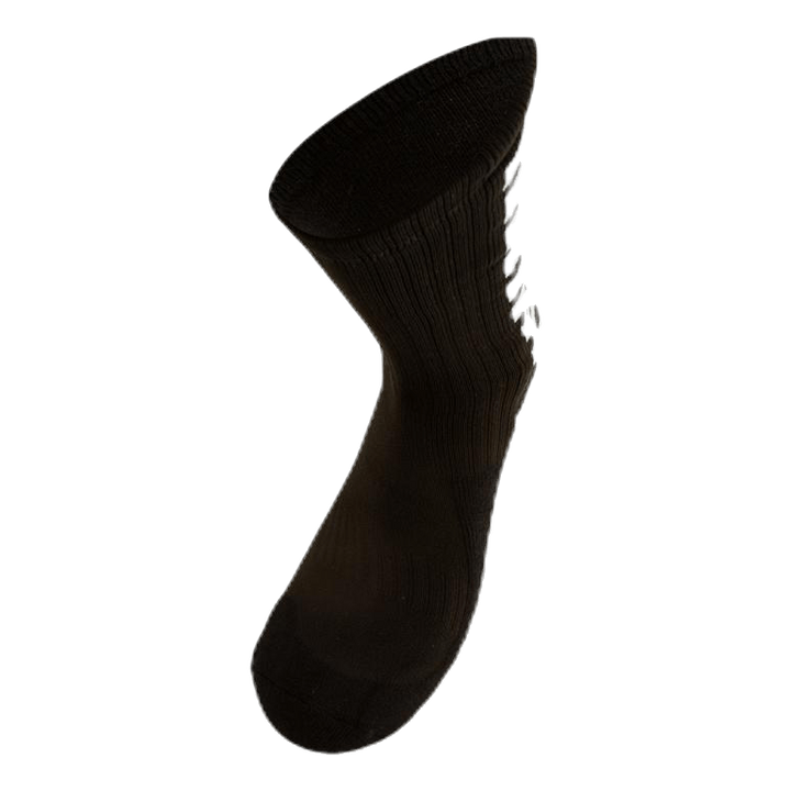 Sports socks striped long Black
