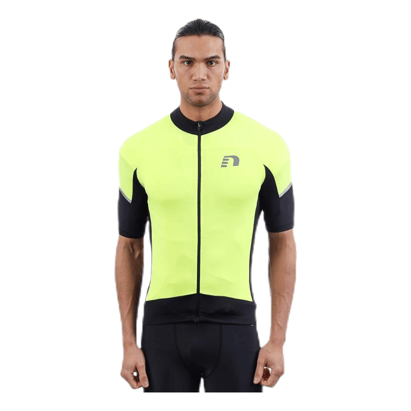 Bike Stretch Jersey Black/Yellow