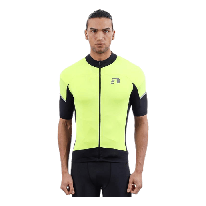 Bike Stretch Jersey Black/Yellow