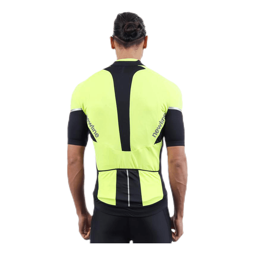 Bike Stretch Jersey Black/Yellow