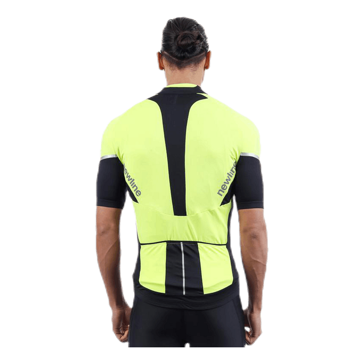 Bike Stretch Jersey Black/Yellow