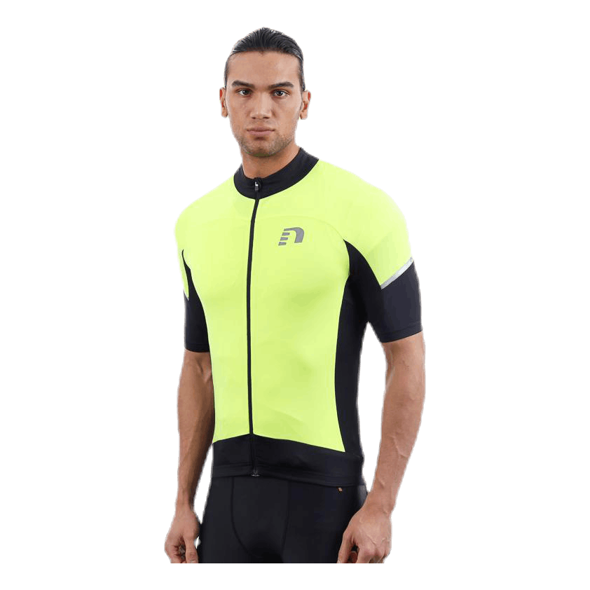 Bike Stretch Jersey Black/Yellow