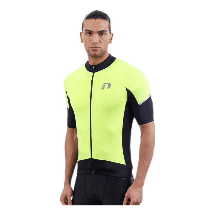 Bike Stretch Jersey Black/Yellow