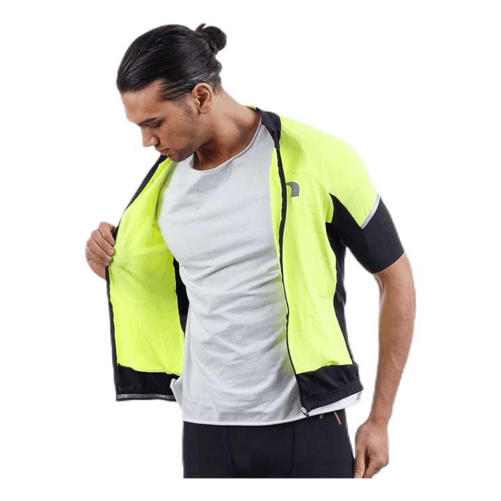 Bike Stretch Jersey Black/Yellow