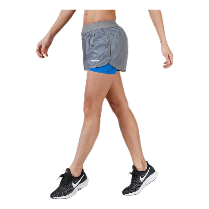 Black 2-Lay Shorts Grey