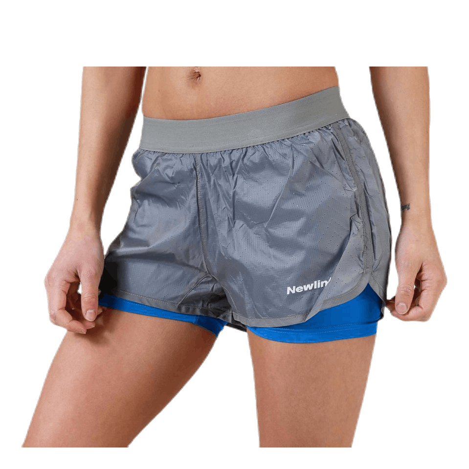 Black 2-Lay Shorts Grey