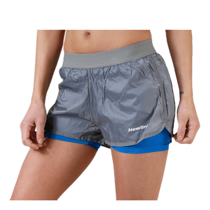 Black 2-Lay Shorts Grey