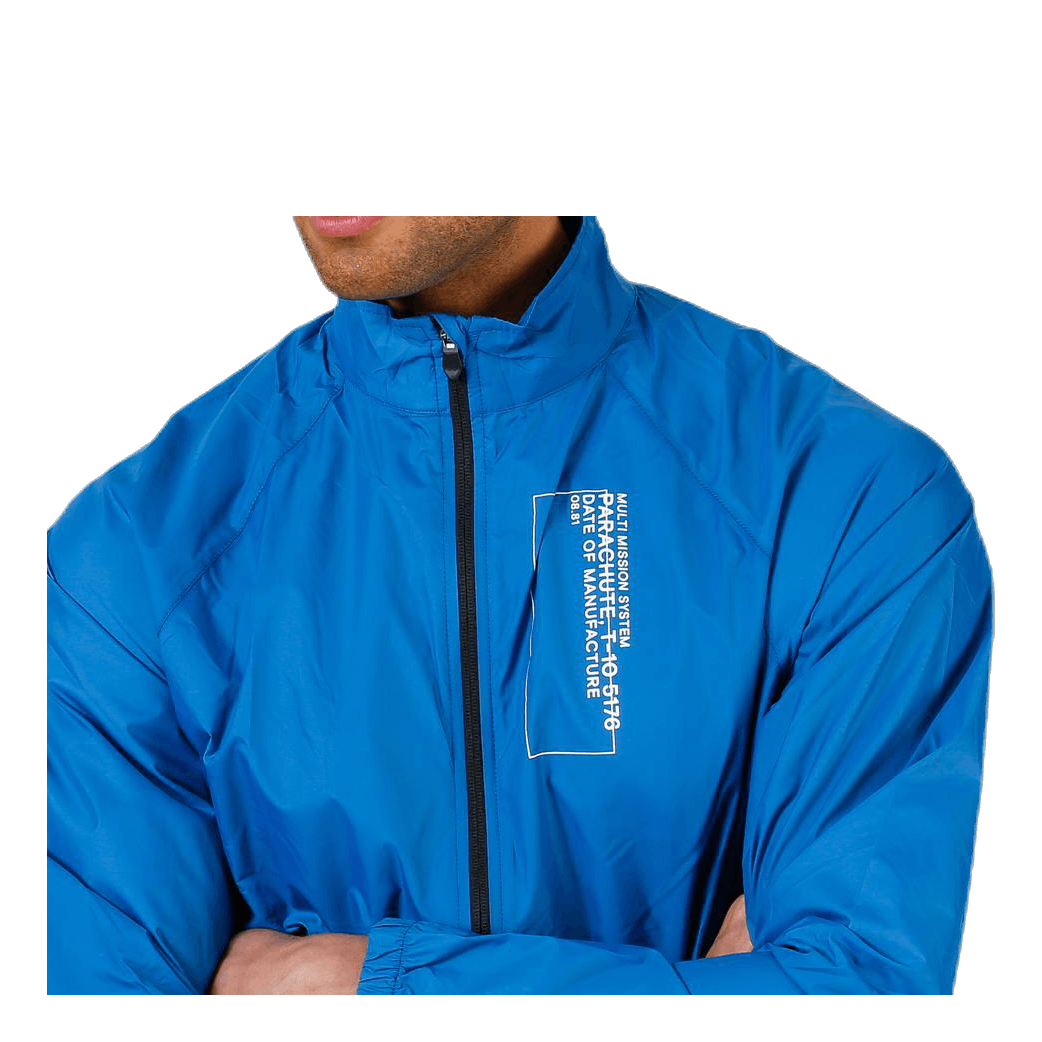Black Track Jacket Blue