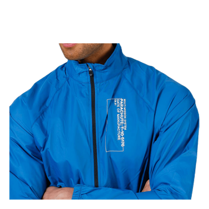 Black Track Jacket Blue