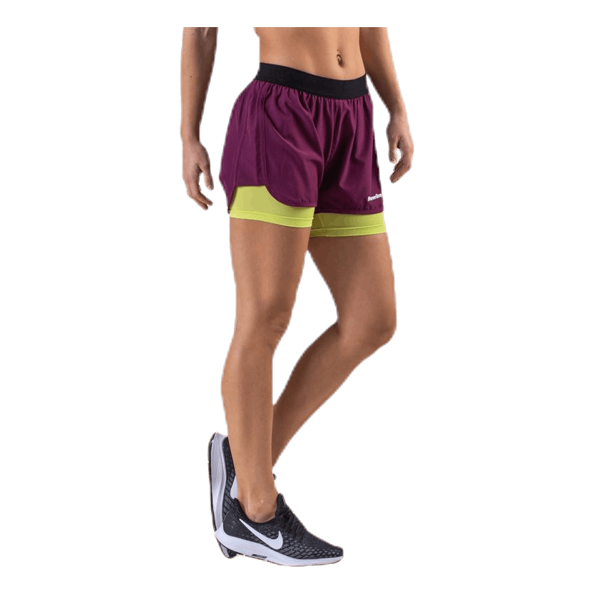 2-Lay Shorts Purple/Green