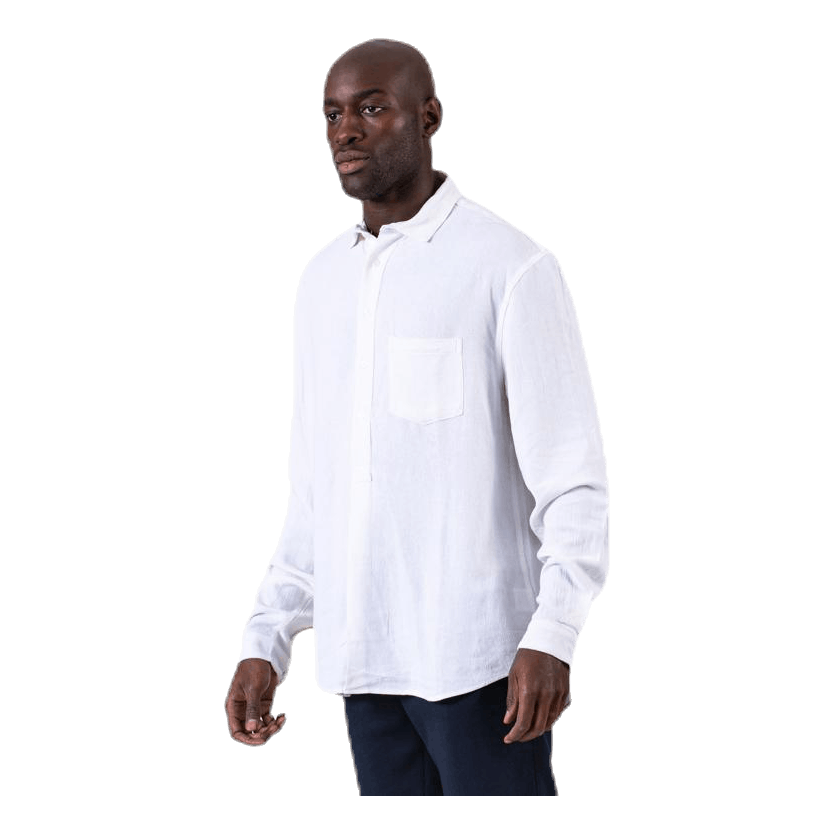 Pop Over Shirt White