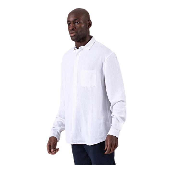 Pop Over Shirt White