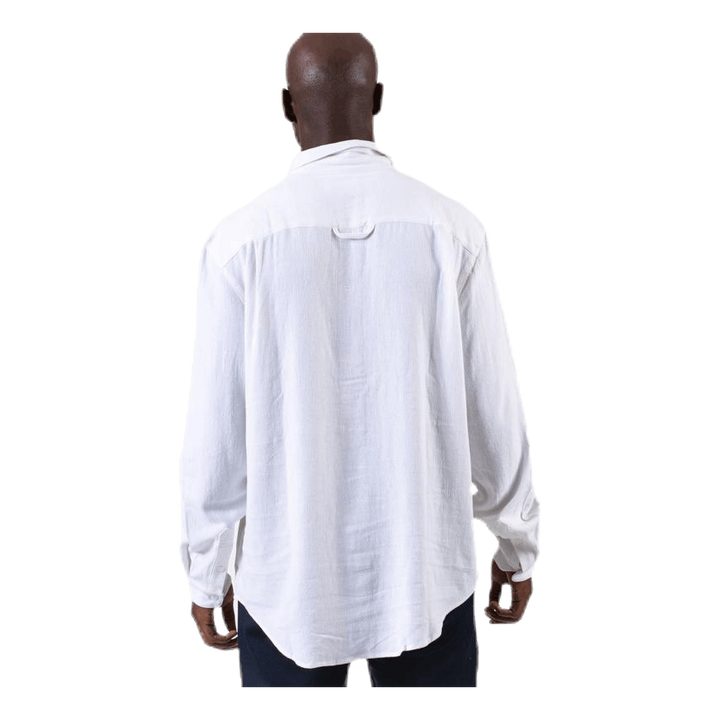 Pop Over Shirt White