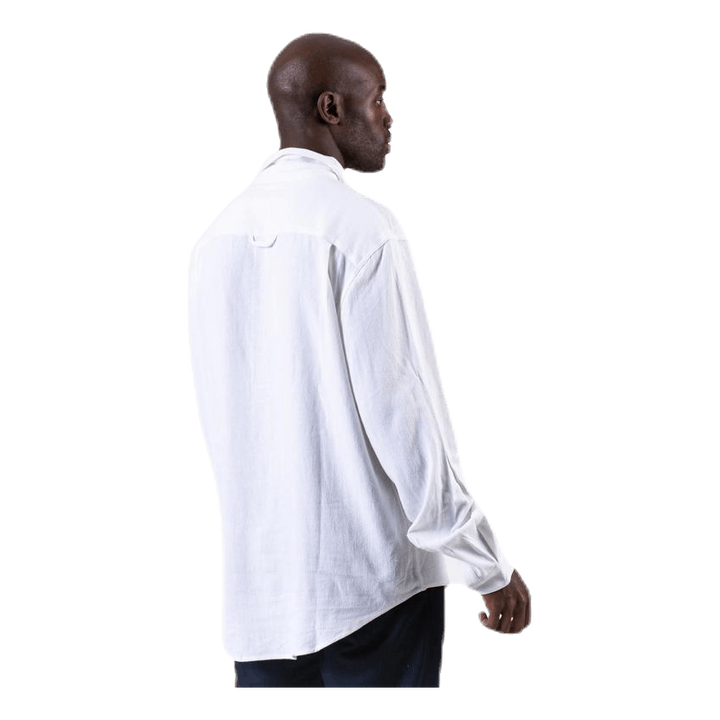 Pop Over Shirt White