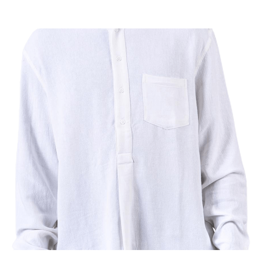 Pop Over Shirt White