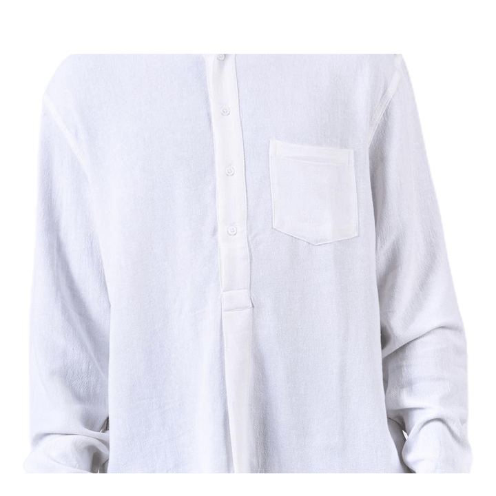 Pop Over Shirt White