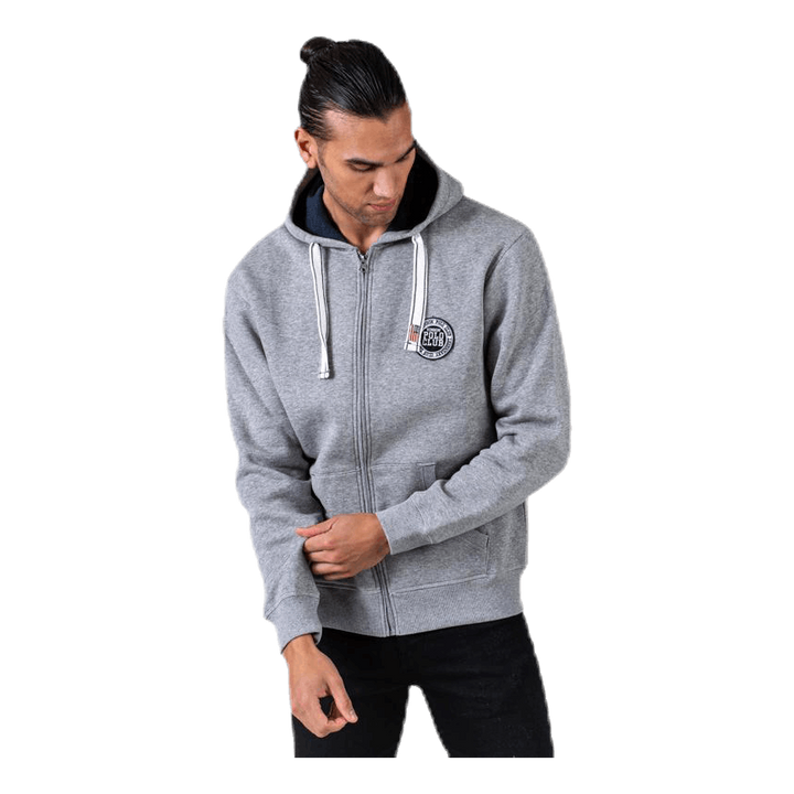 Krew Sweatshirt Full Zip Grey