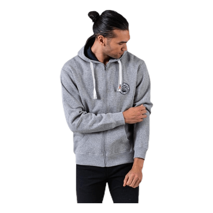 Krew Sweatshirt Full Zip Grey