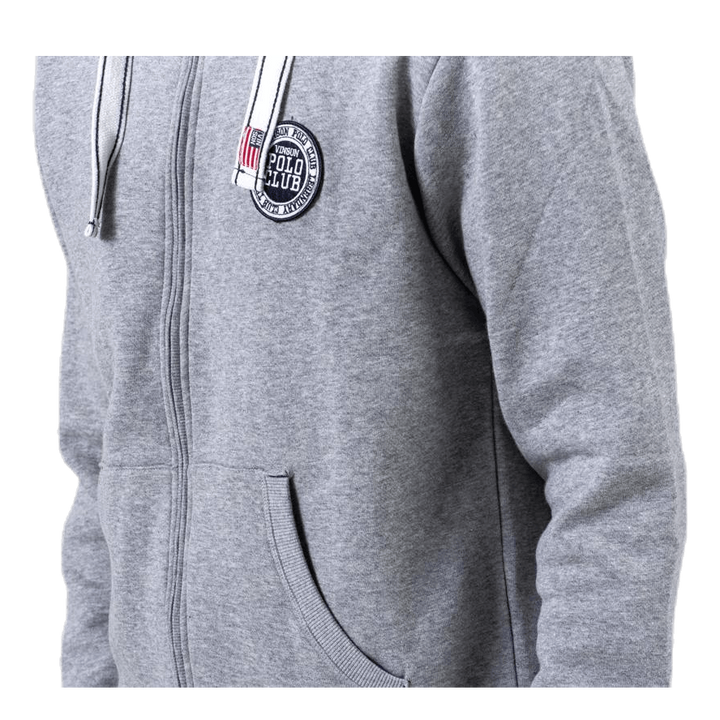 Krew Sweatshirt Full Zip Grey