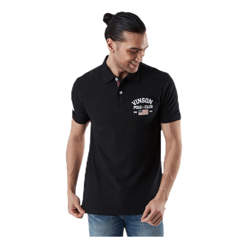 Leslie Pique Shirt Black