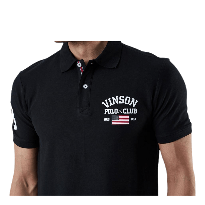 Leslie Pique Shirt Black