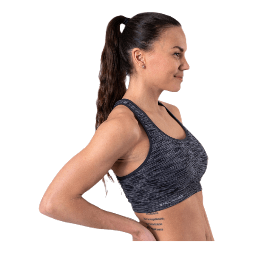 Civita Melange Seamless Sports Bra Black