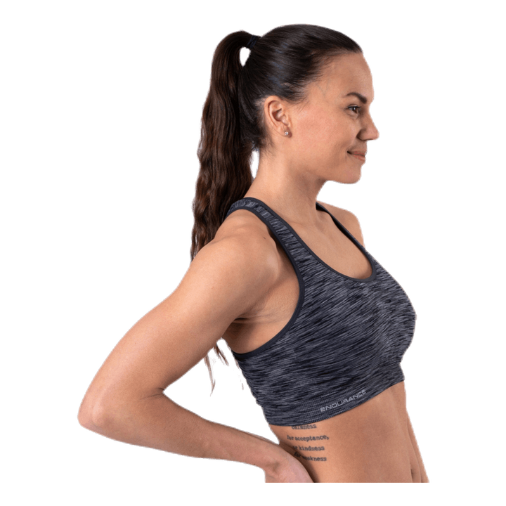 Civita Melange Seamless Sports Bra Black