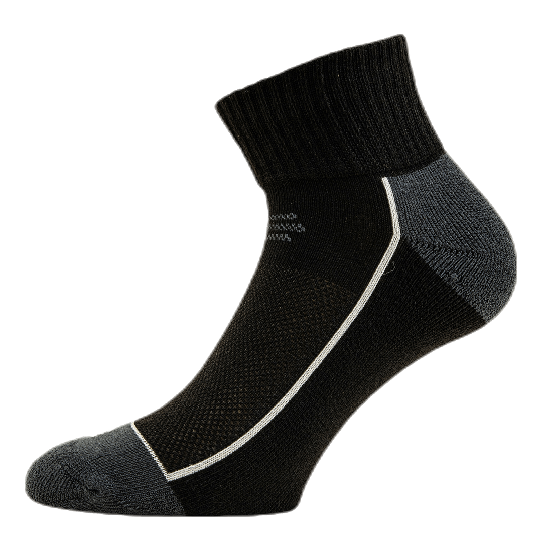 Avery Quarter Socks 3-pack Black