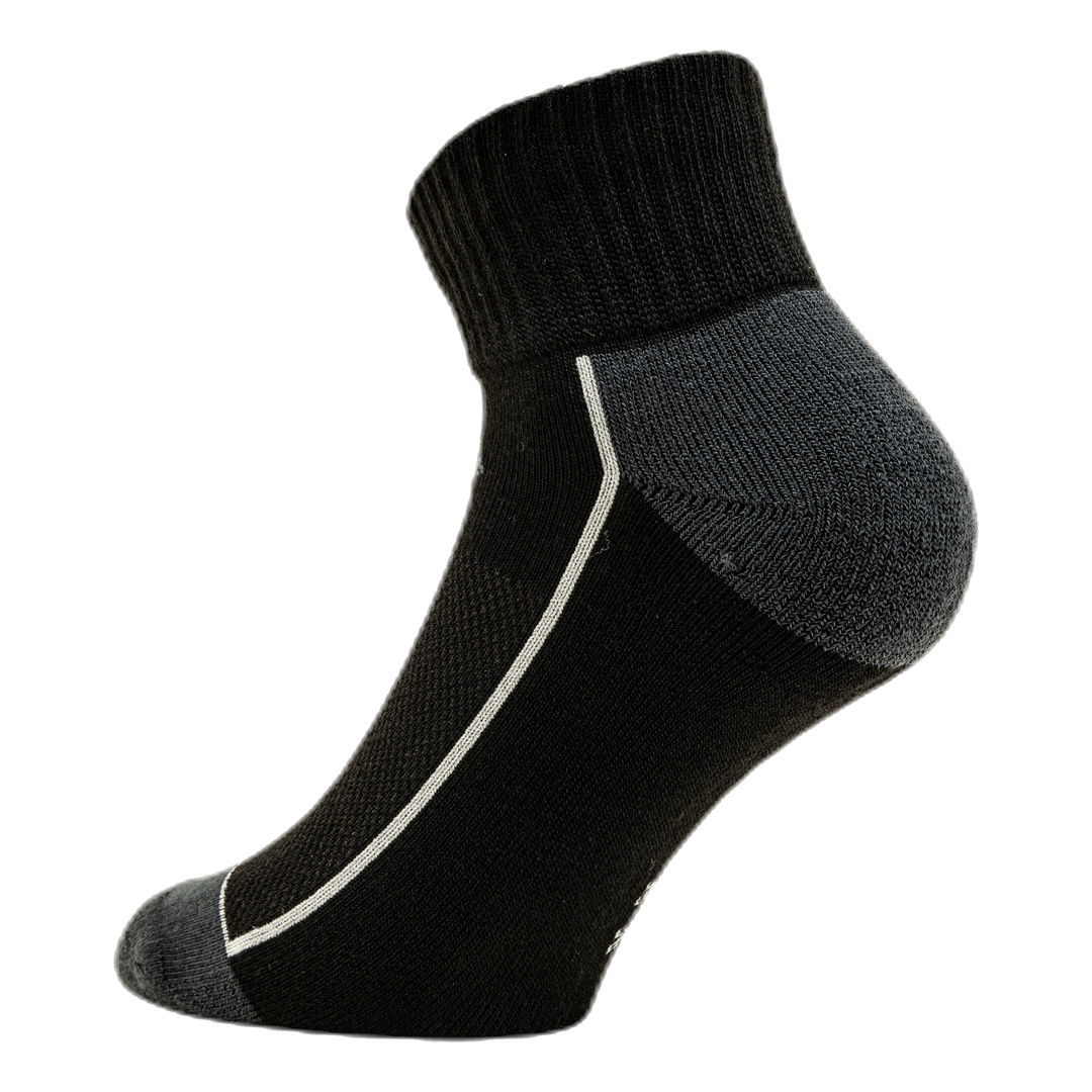 Avery Quarter Socks 3-pack Black