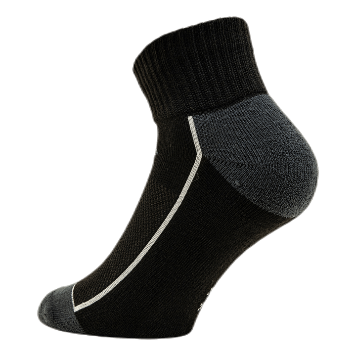 Avery Quarter Socks 3-pack Black