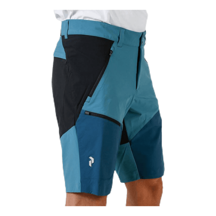 Light Softshell Carbon Shorts Black/Green