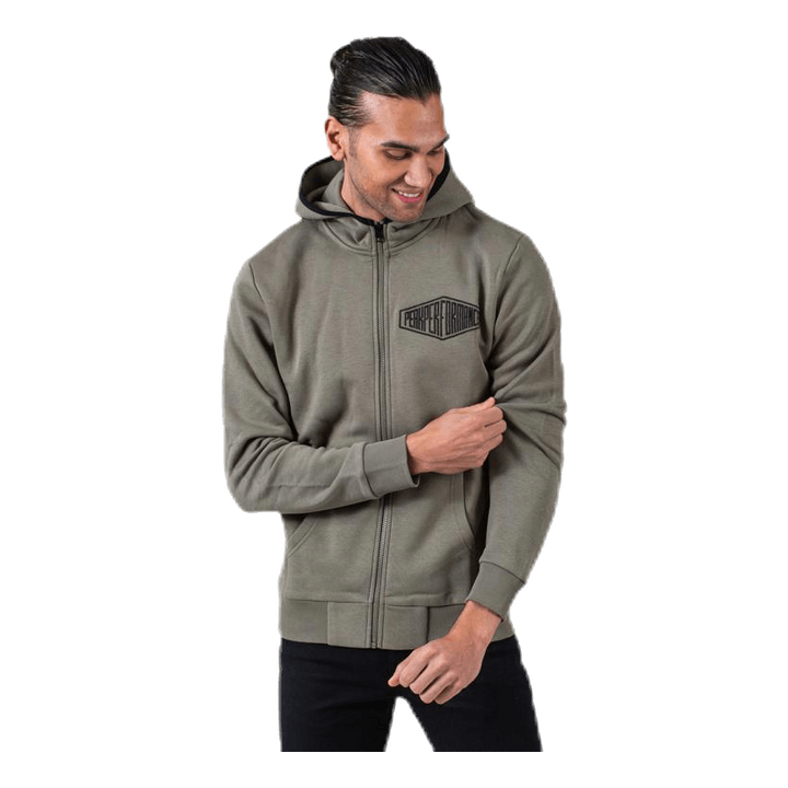Comfy Zip Hood Green