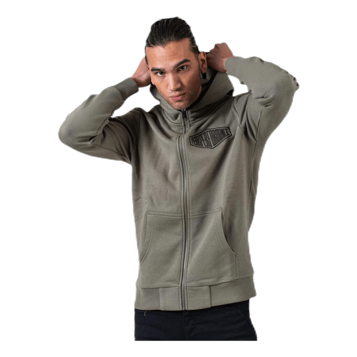 Comfy Zip Hood Green